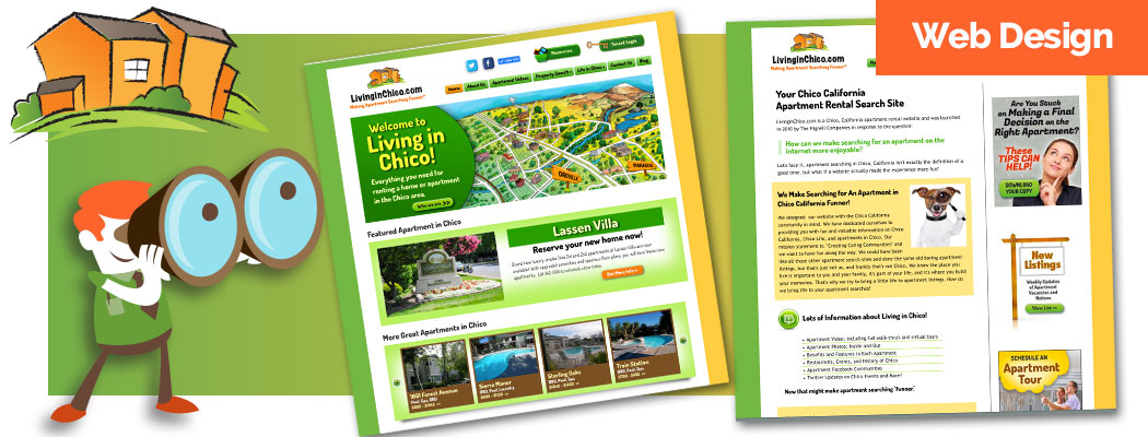 Living in Chico Website Design